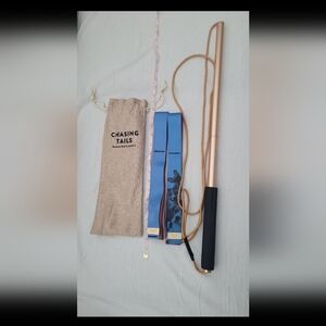 Chasing Tails Dog Flirt Pole with Rose Gold Handle